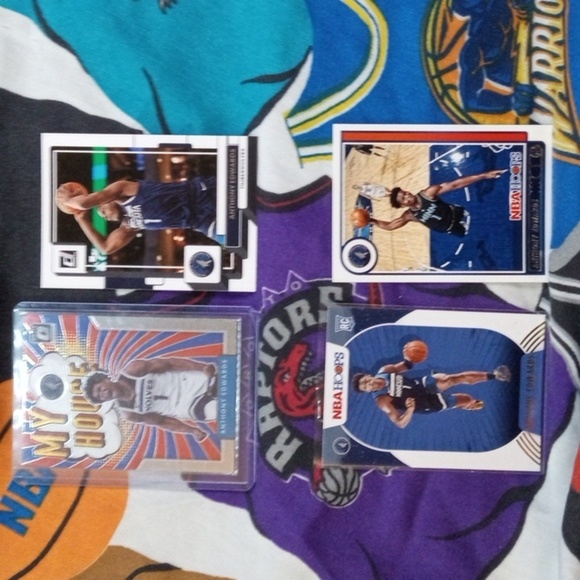 NBA Other - Anthony Edwards 4 Card Lot 1 RC 1 Insert "My House" and 2 base cards